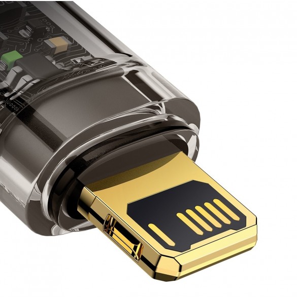 Baseus Explorer Series-kabel USB - Lightning 2.4A 2 m svart (CATS000501)