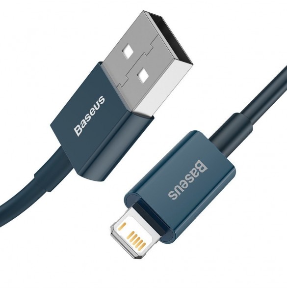 Baseus Superior kabel USB - Lightning 2,4A 1 m Blå (CALYS-A03)