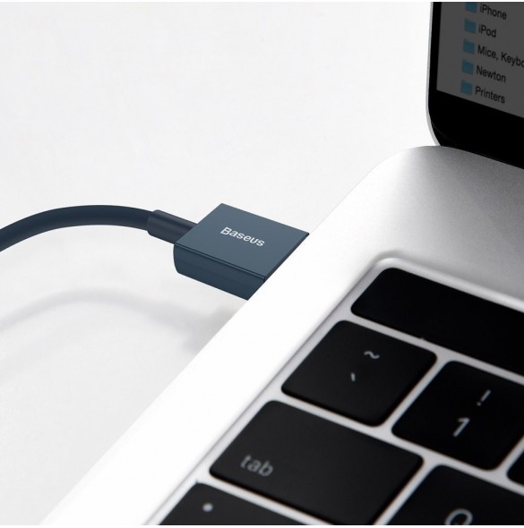 Baseus Superior kabel USB - Lightning 2,4A 1 m Blå (CALYS-A03)