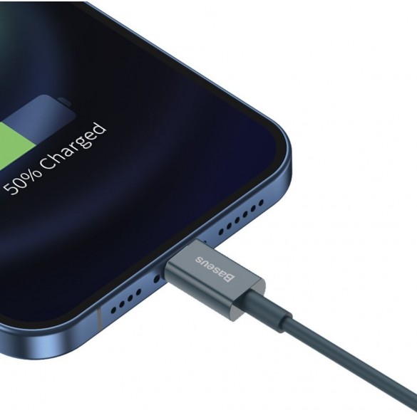 Baseus Superior kabel USB - Lightning 2,4A 1 m Blå (CALYS-A03)