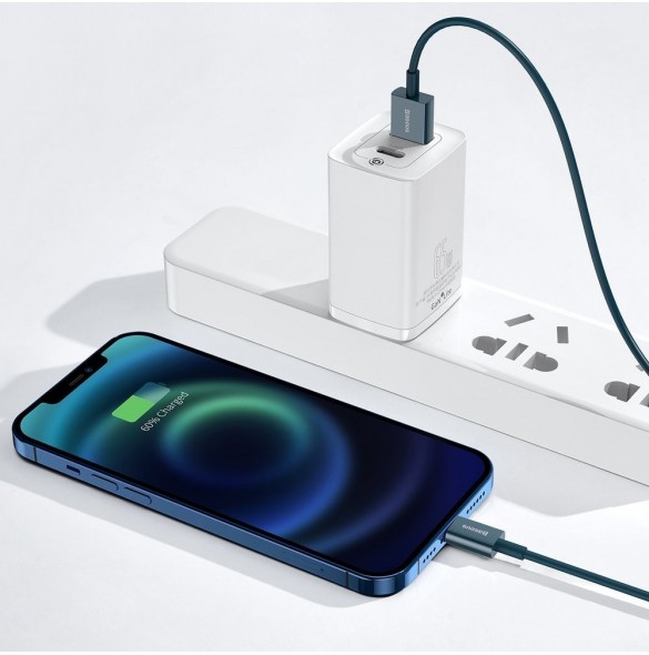 Baseus Superior kabel USB - Lightning 2,4A 1 m Blå (CALYS-A03)