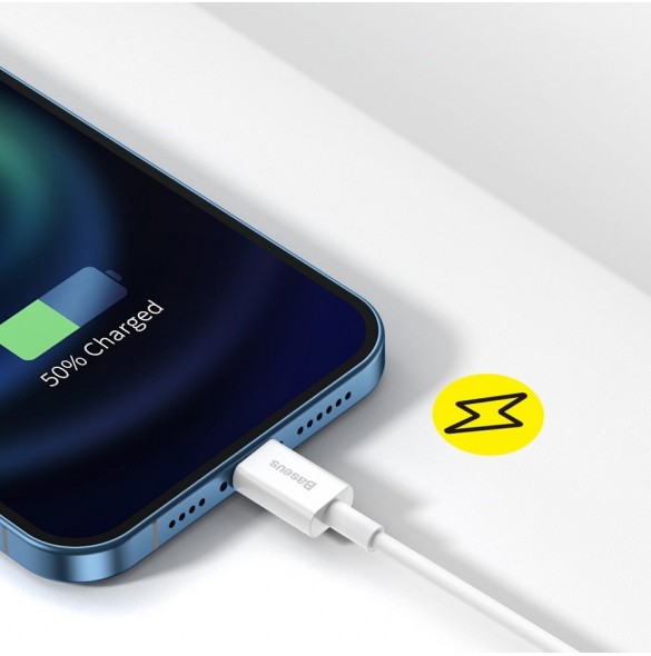 Baseus Superior kabel USB - Lightning 2,4A 1 m Blå (CALYS-A03)