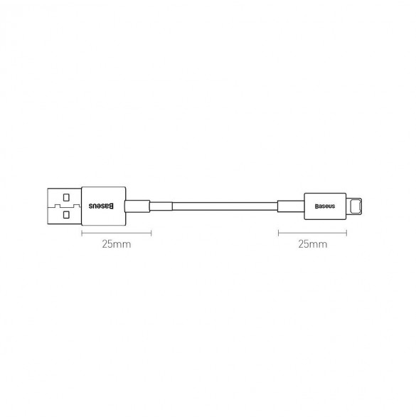 Baseus Superior kabel USB - Lightning 2,4A 1 m Blå (CALYS-A03)