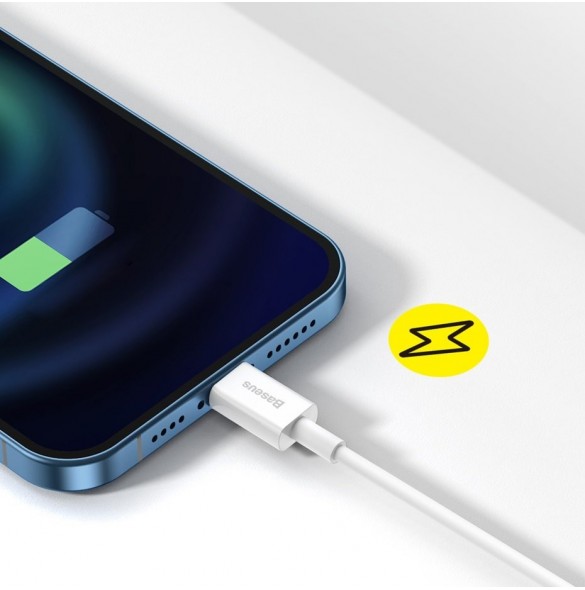 Baseus Superior USB - Lightning-kabel 2,4 A 1 m röd (CALYS-A09)