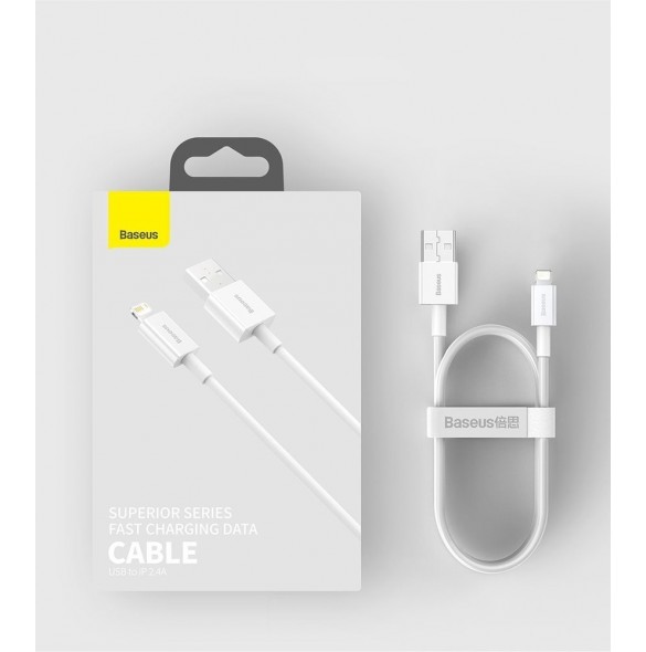 Baseus Superior USB - Lightning-kabel 2,4 A 1 m röd (CALYS-A09)