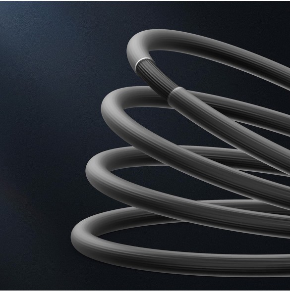 USB - Lightning 2.4A 2m kabel Baseus CoolPlay - svart