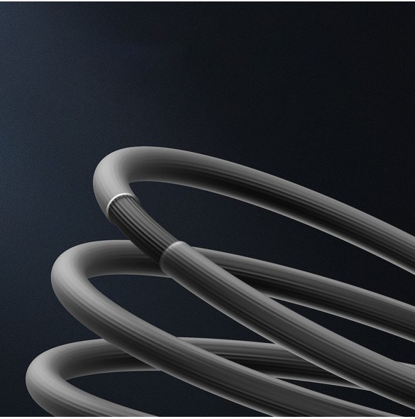 USB - Lightning 2.4A 2m kabel Baseus CoolPlay - svart