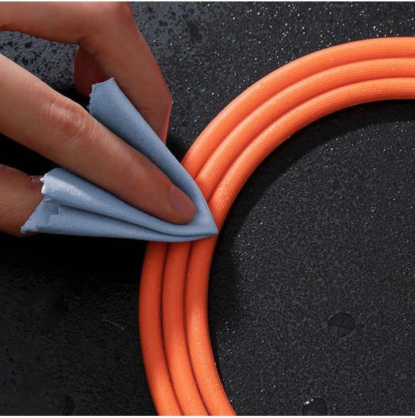 USB - Lightning 2.4A 2m kabel Baseus CoolPlay - svart