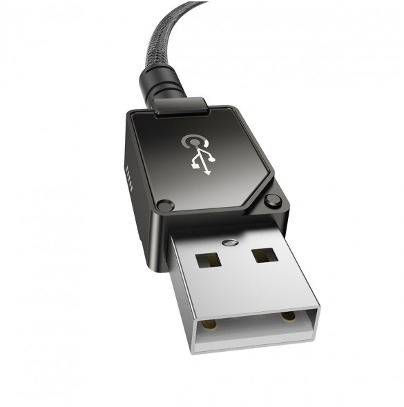 USB-kabel - Lightning Baseus Unbreakable 2.4A 480Mbps 2m - svart
