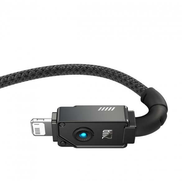 USB-kabel - Lightning Baseus Unbreakable 2.4A 480Mbps 2m - svart