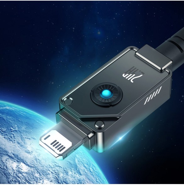 USB-kabel - Lightning Baseus Unbreakable 2.4A 480Mbps 2m - svart