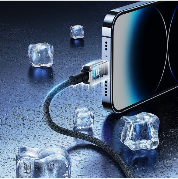 USB-kabel - Lightning Baseus Unbreakable 2.4A 480Mbps 2m - vit