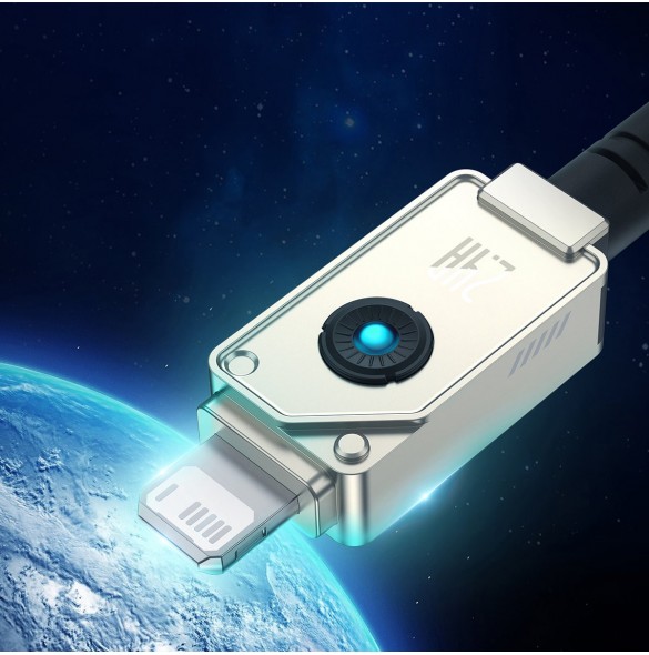 USB-kabel - Lightning Baseus Unbreakable 2.4A 480Mbps 2m - vit