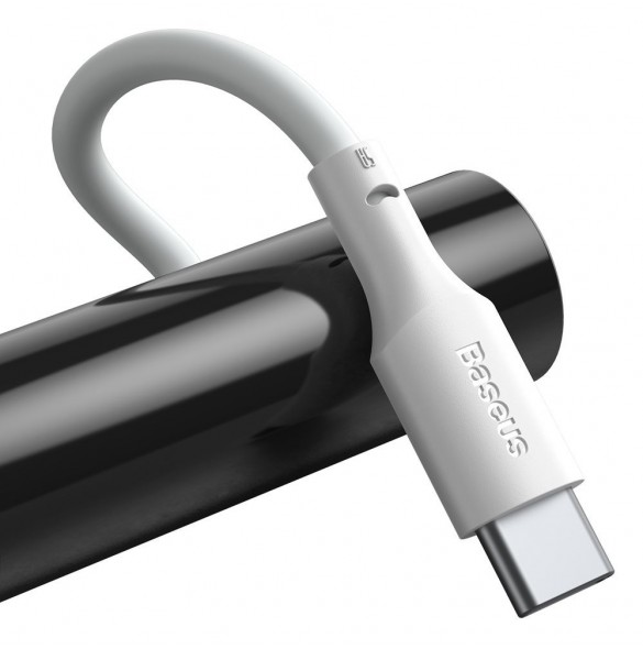 Baseus 2x USB-kabel - USB Typ C snabbladdning Strömleverans Snabbladdning 40 W 5 A 1,5 m vit (TZCATZJ-02)