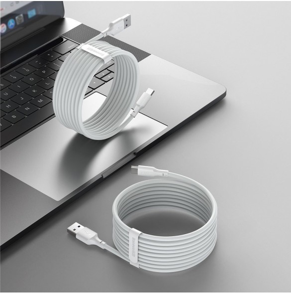 Baseus 2x USB-kabel - USB Typ C snabbladdning Strömleverans Snabbladdning 40 W 5 A 1,5 m vit (TZCATZJ-02)