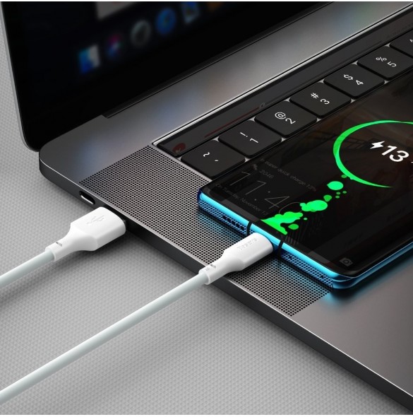 Baseus 2x USB-kabel - USB Typ C snabbladdning Strömleverans Snabbladdning 40 W 5 A 1,5 m vit (TZCATZJ-02)