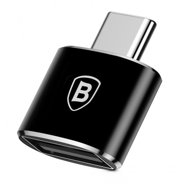 Baseus-adapter från USB till USB Typ C OTG svart (CATOTG-01)