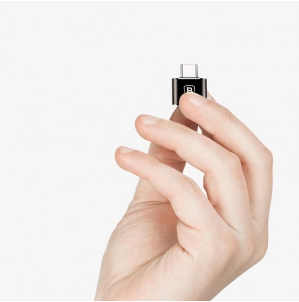 Baseus-adapter från USB till USB Typ C OTG svart (CATOTG-01)