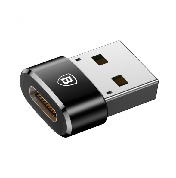 Baseus-adapter från USB Type-C till USB svart (CAAOTG-01)