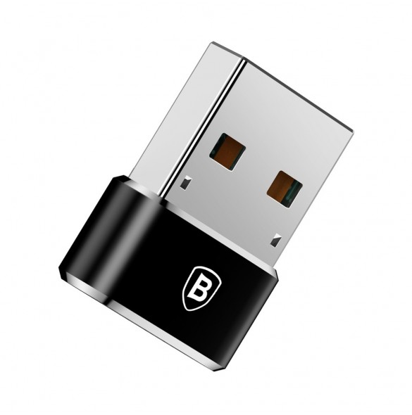 Baseus-adapter från USB Type-C till USB svart (CAAOTG-01)