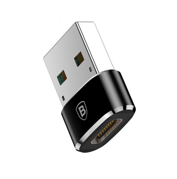 Baseus-adapter från USB Type-C till USB svart (CAAOTG-01)