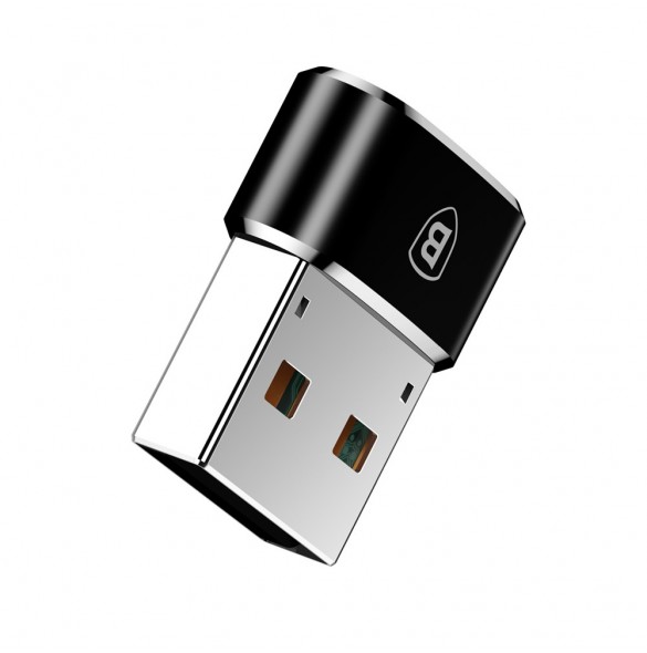 Baseus-adapter från USB Type-C till USB svart (CAAOTG-01)
