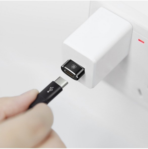 Baseus-adapter från USB Type-C till USB svart (CAAOTG-01)