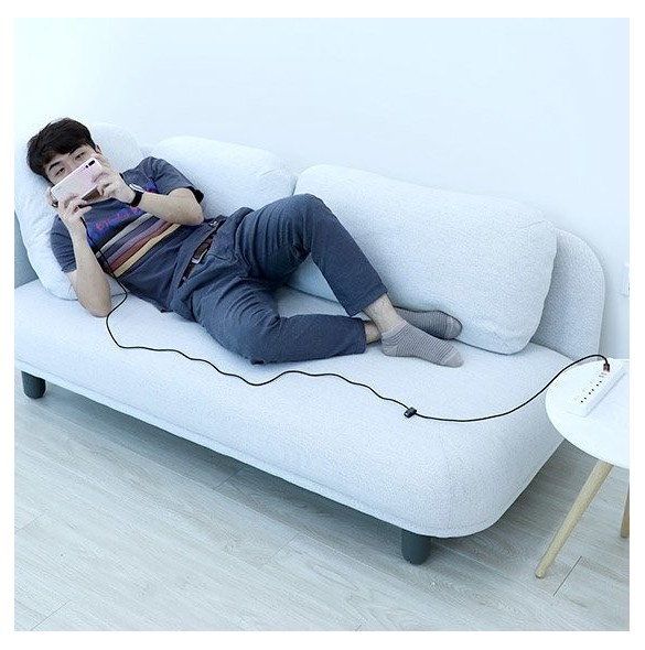 Baseus Cafule Kabel slitstark nylonkabel USB / USB-C QC3.0 2A 3M röd (CATKLF-U09)