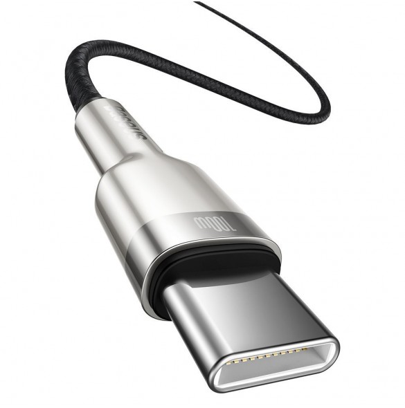 Baseus Cafule Series Metal Data USB Typ C - USB Typ C-kabel Strömförsörjning 100 W (20 V / 5 A) 2 m svart (CATJK-D01)