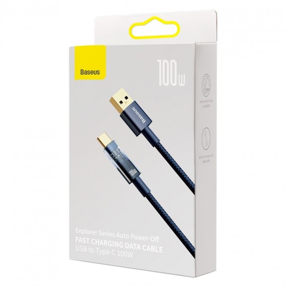 Baseus Explorer Series-kabel USB-kabel - USB Typ C 100W 1m blå (CATS000203)