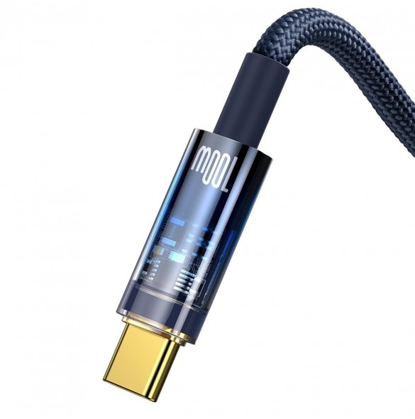 Baseus Explorer Series-kabel USB-kabel - USB Typ C 100W 2m blå (CATS000303)