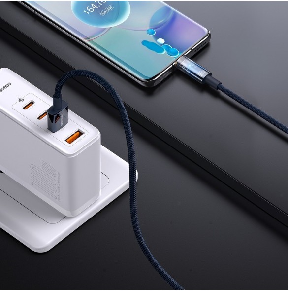 Baseus Explorer Series-kabel USB-kabel - USB Typ C 100W 2m blå (CATS000303)