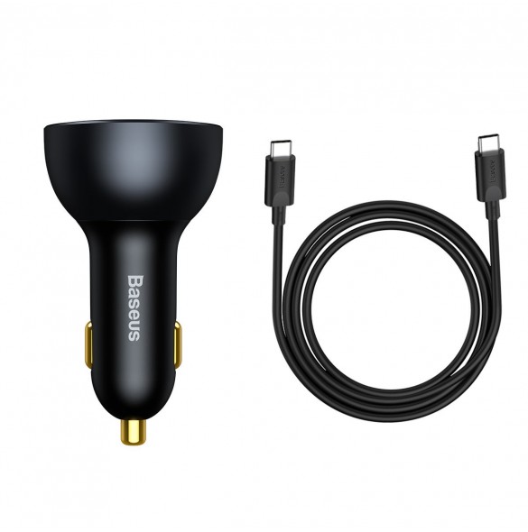 Baseus snabb billaddare USB / USB Typ C 160W PPS Quick Charge 5 PD grå (TZCCZM-0G)