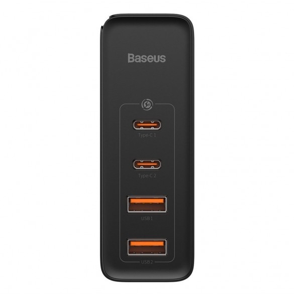 Baseus GaN2 Pro snabbladdare 100W USB / USB Typ C Snabbladdning 4+ Strömförsörjning svart (CCGAN2P-L01)