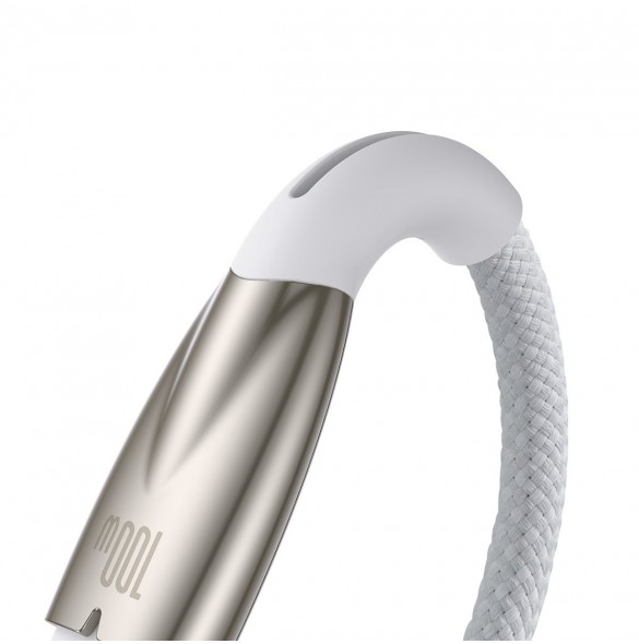 Baseus Glimmer Series snabbladdningskabel USB-A - USB-C 100W 480Mbps 1m vit