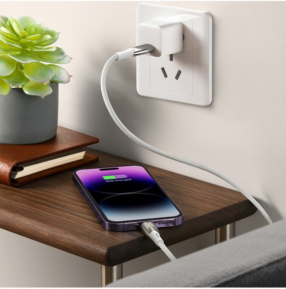 Baseus Glimmer Series Snabbladdningskabel USB-A - USB-C 100W 480Mbps 2m svart