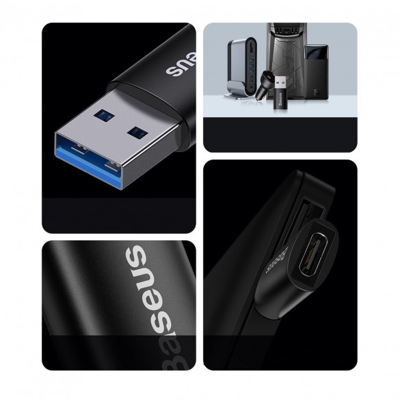 Baseus Ingenuity Series Mini USB 3.1 OTG till USB Typ C-adapter blå (ZJJQ000103)