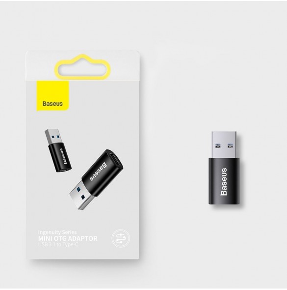 Baseus Ingenuity Series Mini USB 3.1 OTG till USB Typ C-adapter blå (ZJJQ000103)