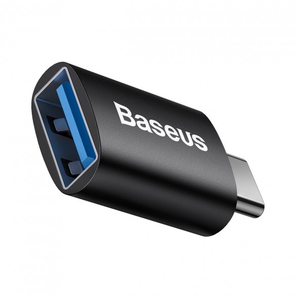 Baseus Ingenuity Series pluggadapter USB Typ C till USB-A 3.2 gen 1 svart (ZJJQ000001)