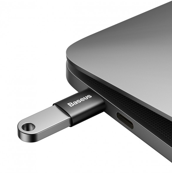 Baseus Ingenuity Series pluggadapter USB Typ C till USB-A 3.2 gen 1 svart (ZJJQ000001)