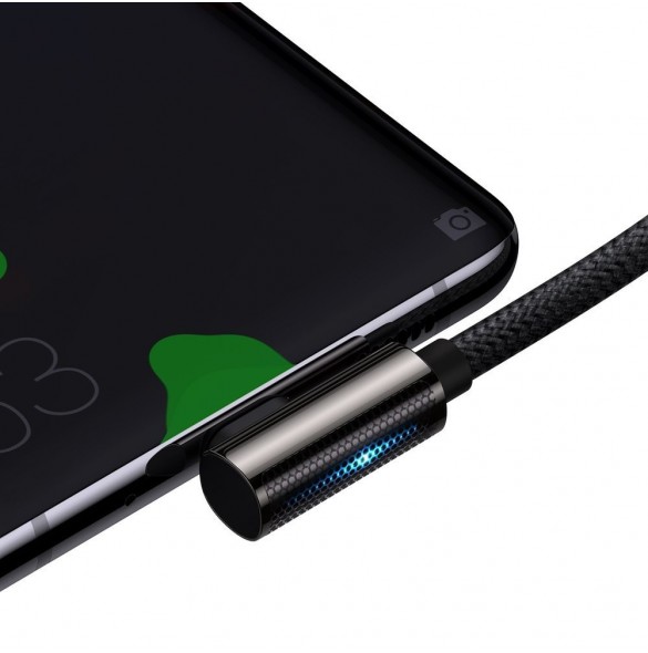 Baseus legendariska vinklade snabbladdningskabel USB typ C - USB typ C 100W 5A 1m svart (CATCS-01)