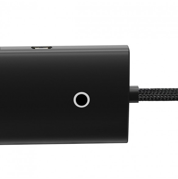 Baseus Lite Series HUB-adapter USB Typ C - 4x USB 3.0 1m svart (WKQX030401)