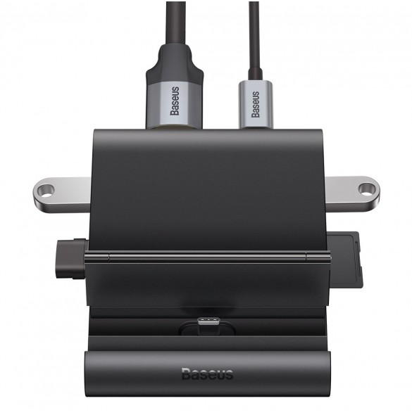 Baseus Mate dockningsstation för telefon USB Typ C HUB svart (WKMD000001)