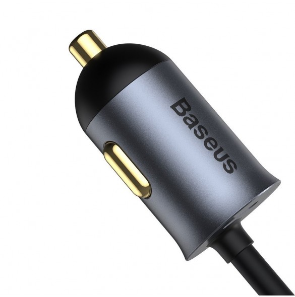 Baseus Share Together billaddare 2x USB / 2x USB Type C 120W PPS Quick Charge Power Delivery grå (CCBT-A0G)