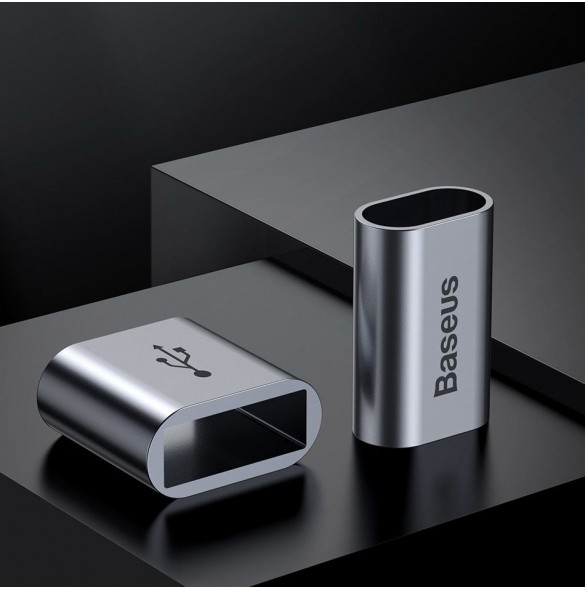 Baseus Enkel platt kabel USB-kabel / USB Typ C SuperCharge 5A 40W Quick Charge 3.0 QC 3.0 23cm grå (CATMBJ-BG1)