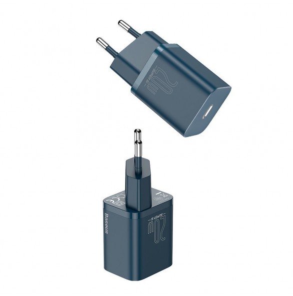 Baseus Super Si 1C snabbladdare USB Typ C 20 W Strömförsörjning blå (CCSUP-B03)