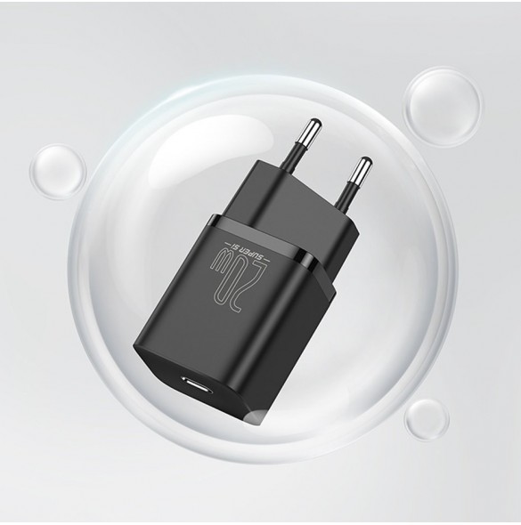 Baseus Super Si 1C snabbladdare USB Typ C 20 W Strömförsörjning blå (CCSUP-B03)