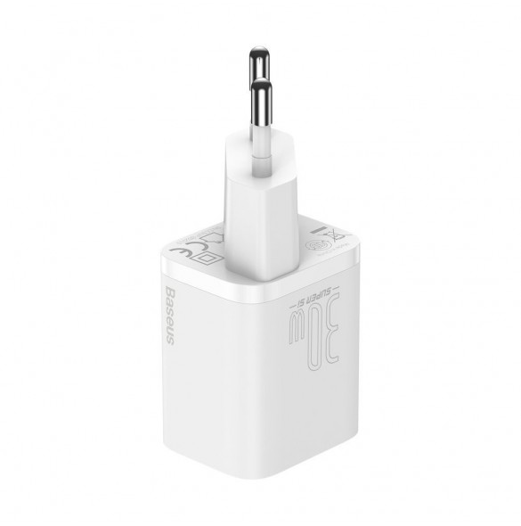 Baseus Super Si 1C snabbladdare USB Typ C 30W Strömförsörjning Snabbladdning vit (CCSUP-J02)