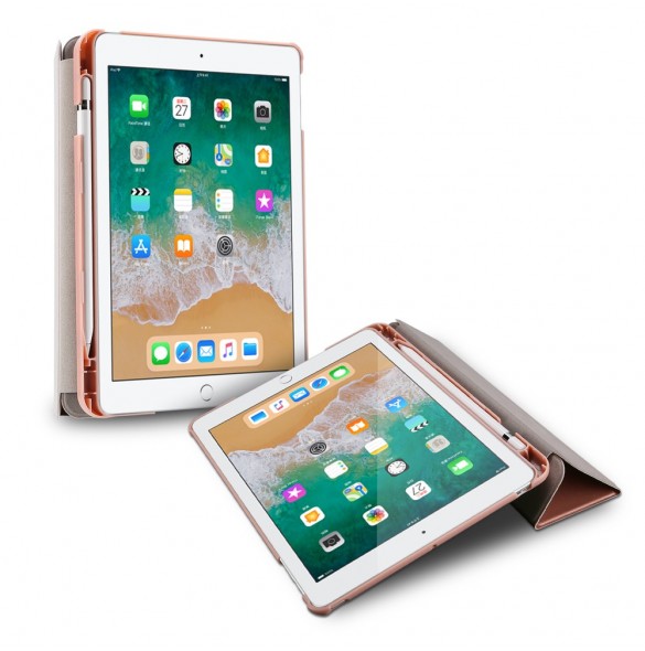 Rosa och väldigt snyggt skydd iPad 9.7 2018.
