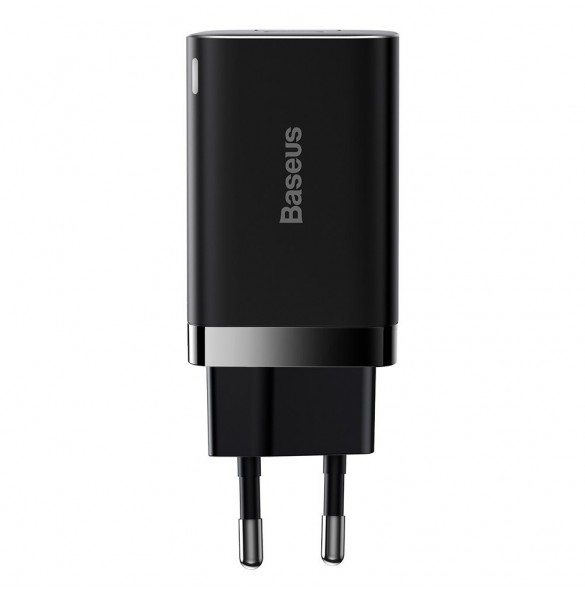 Baseus Super Si Pro snabbladdare USB / USB Typ C 30W Strömförsörjning Snabbladdning svart (CCSUPP-E01)